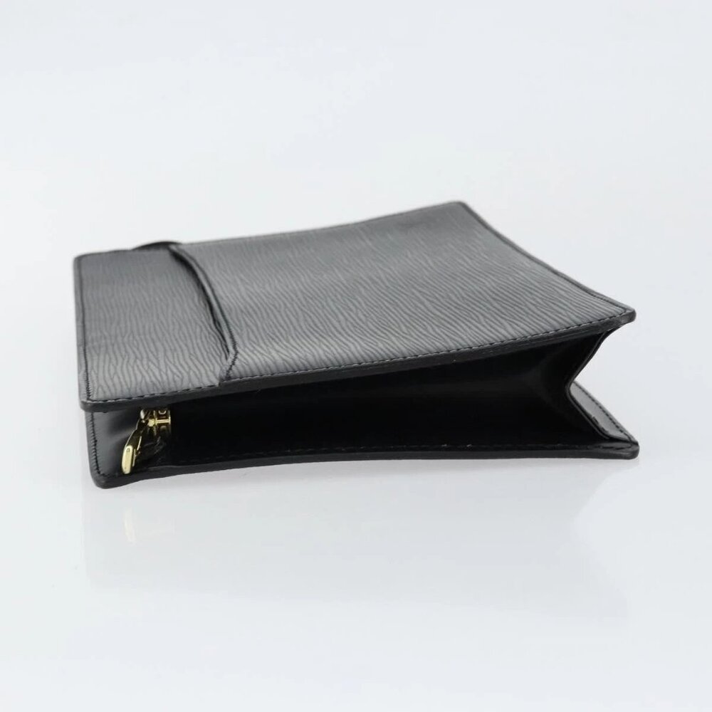 LOUIS VUITTON Epi Pochette Homme Clutch Bag Black Noir M52522 LV Auth ep11385 - Picture 13 of 16